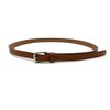 Bellabel Women's Cowhide Leather Belt, Tanned Leather, Thin Belt, Made