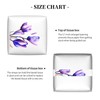 Purple Flower Tulip Square Tissue Boxes, Tissue Box Holder 5.2"x5.2"x5.2"