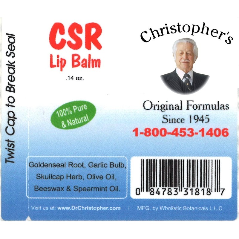 Christopher’s Original Formulas CSR Lip Balm – Herbal Goldenseal &
