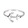 CloseoutWarehouse 925 Sterling Silver Anchor Ring Size 7