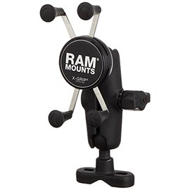RAM MOUNTS RAM-B149Z-UN7 [Set] X Grip Smartphone Holder Set, U-Shaped Clamp Mount, Arm (M) X-Grip Holder (1 inch) Compatible Diameter φ0.5 - 1.2 inches (12.7 - 31.75 mm), Motorcycle, Bicycle,