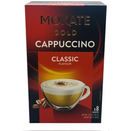 Mokate Gold Cappuccino Classic Flavour Instant Coffee 6 boxes x 8 12.5g sachets