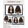 WIGNEE 13X4 HD Lace Front Knotless Short Braided Wig with