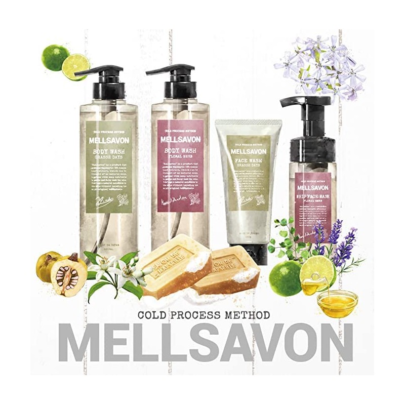 Mellsavon Mercabon Body Wash, Floral Herb Refill, 12.8 fl oz