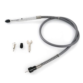 QWORK Flexible shaft extension attachment, drill shaft extension 3.2 mm / 1/8 inch for multifunctional tools for cutting, grinding and polishing