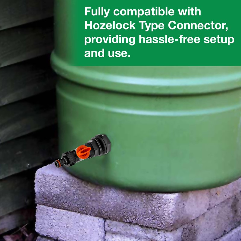 1/2" Water Butt Connector Ultimate Set - Control Water Flow