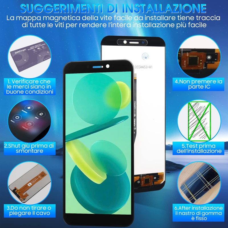 ARSSLY LCD for Oukitel WP5 / WP5 PRO Screen for