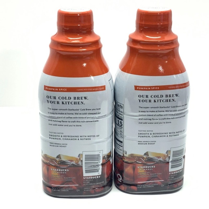 Starbucks 2 New STARBUCKS Limited Edition PUMPKIN SPICE Cold Brew