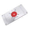 Router Table Insert Plate Woodworking Aluminum Router Plate with 4