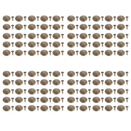 100 Sets Mushroom Rivets Stud 22mm DIY Iron Cone Spikes and Studs Mushroom Tip Head Rivet Stud for Repairing Bags Shoes Bronze