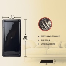 IBEROSE Glue Mouse Traps Indoor for Home 12 Pack, Traps for Mice/Rats/Snake/Lizard/Insect/Spider/Roach, Pre-Baited Sticky Plastic Trays for Indoor/Outdoor, Pet Safe Pest Control