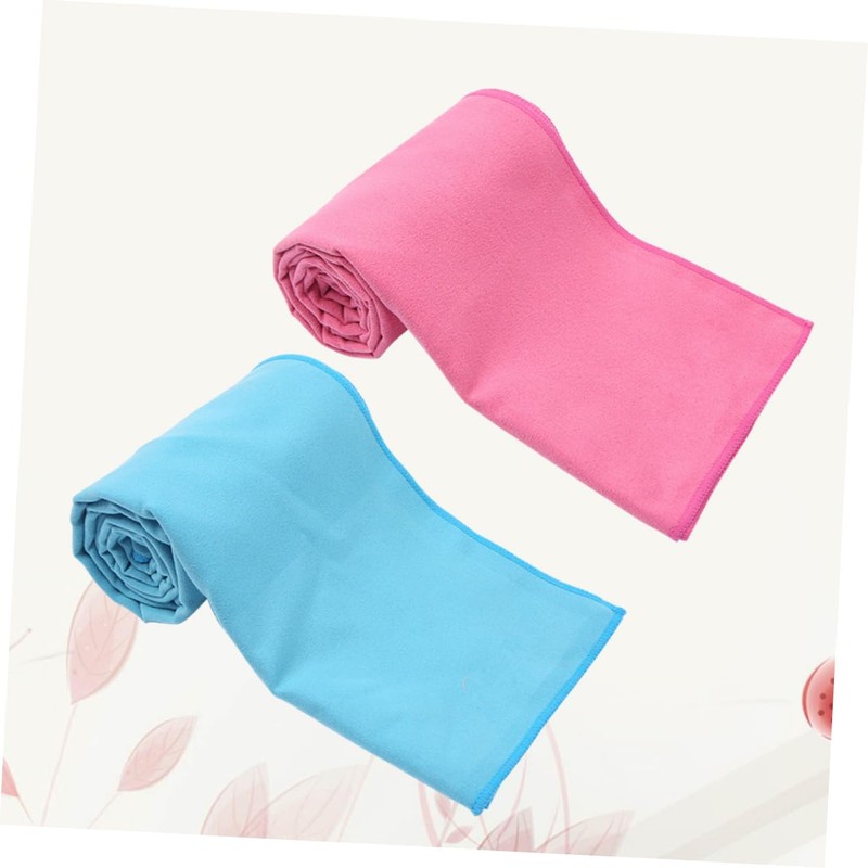 BIUDECO Microfiber Sports Towel Set 2 Pcs Quick Dry Polyester
