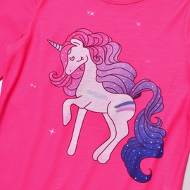 Girls Unicorn Pj Set Matching 18-inch Dolls&Kids Cotton Pjs, Size 10 11