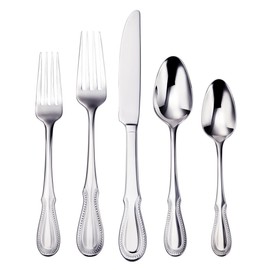 Oneida F064005A Nottingham 5 Piece Fine Flatware Set, Service For 1