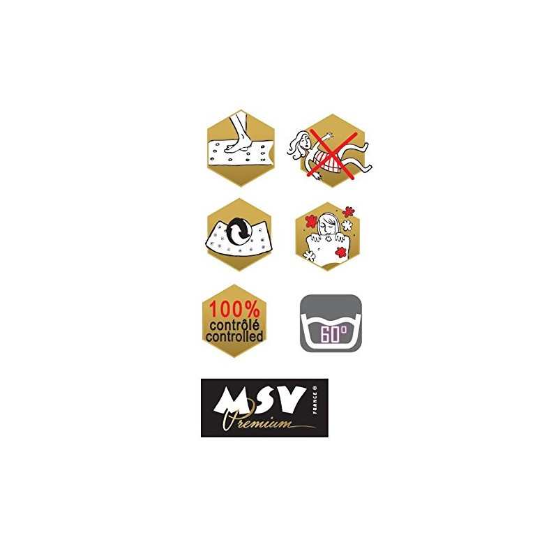 MSV Premium Shower Mat Bath Mat Non-Slip Pads – Pack