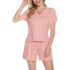 Vlazom Women Pyjamas Set, Button Down Pj's Sets Soft Lounge