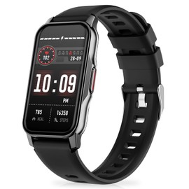 Health Fitness Tracker, Smart Watch with 24/7 Heart Rate Blood Pressure Sleep Monitor,126 Sports Modes,IP68 Waterproof Step Calorie Counter Pedometer Activity Trackers for Android&iPhone Women Bla