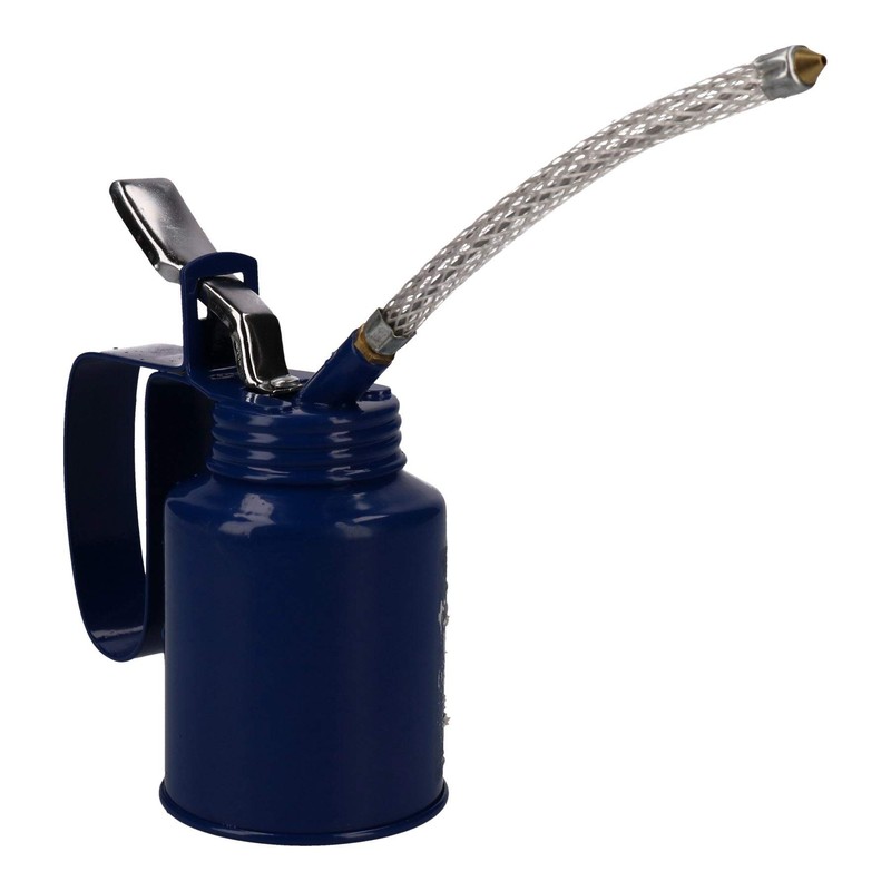 1/4 Pint Oil Lubricant Metal Can with Flexible Spout Thumb