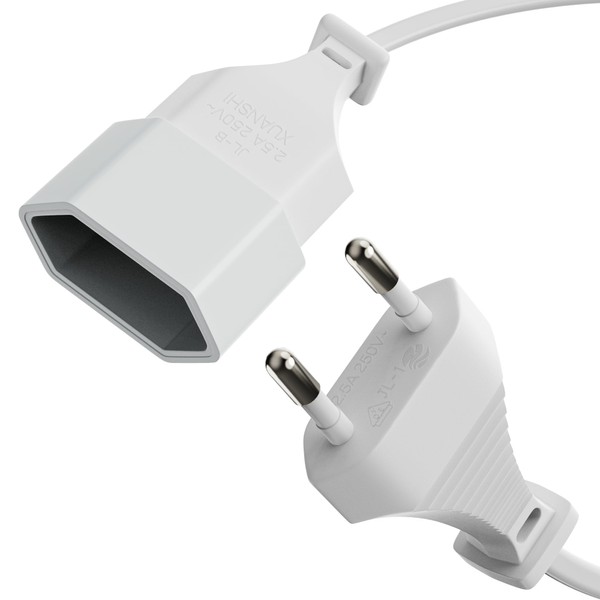 sonero Stromkabel Netzkabel Verlängerungskabel, 10,0m, Eurostecker Flachstecker Typ C Netzstecker