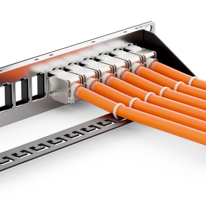deleyCON 8x Keystone Module CAT 6a Jack - Fully Shielded