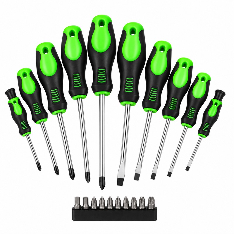 21-Piece Magnetic Screwdriver Tool Set – Multi-Bit Repair Kit with