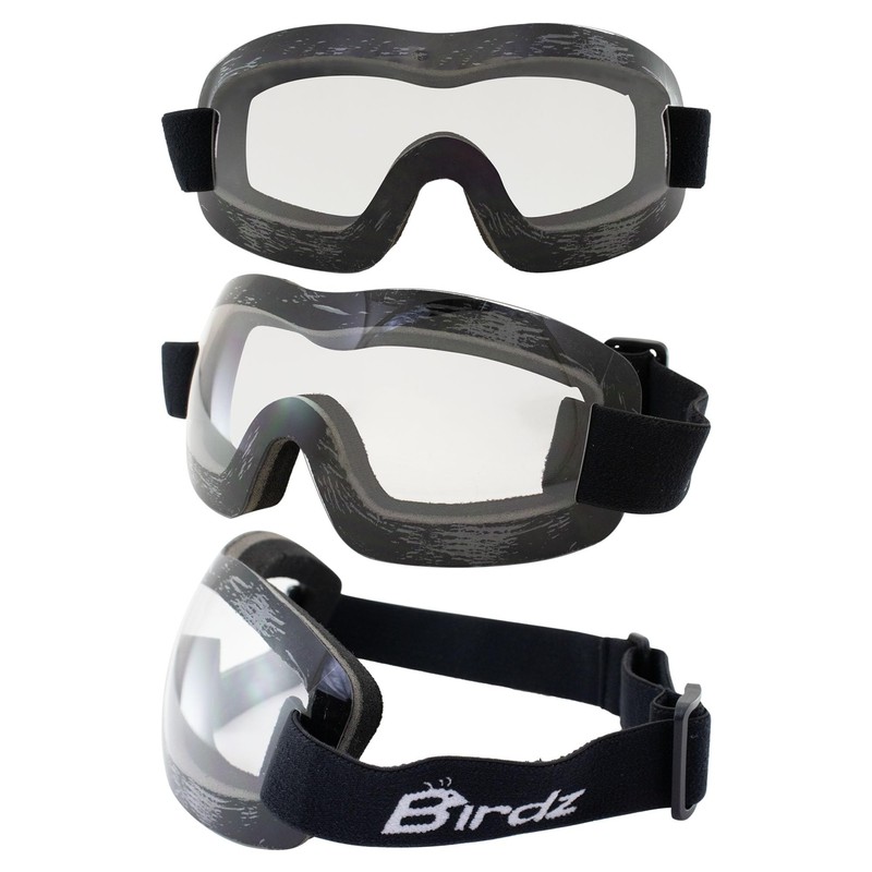 Birdz Eyewear Starling Padded Sport Skydiving Snowboarding Motorcycle Riding Goggles
