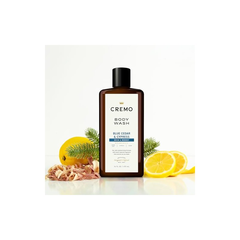 Cremo All Season Body Wash, Blue Cedar & Cypress, 16