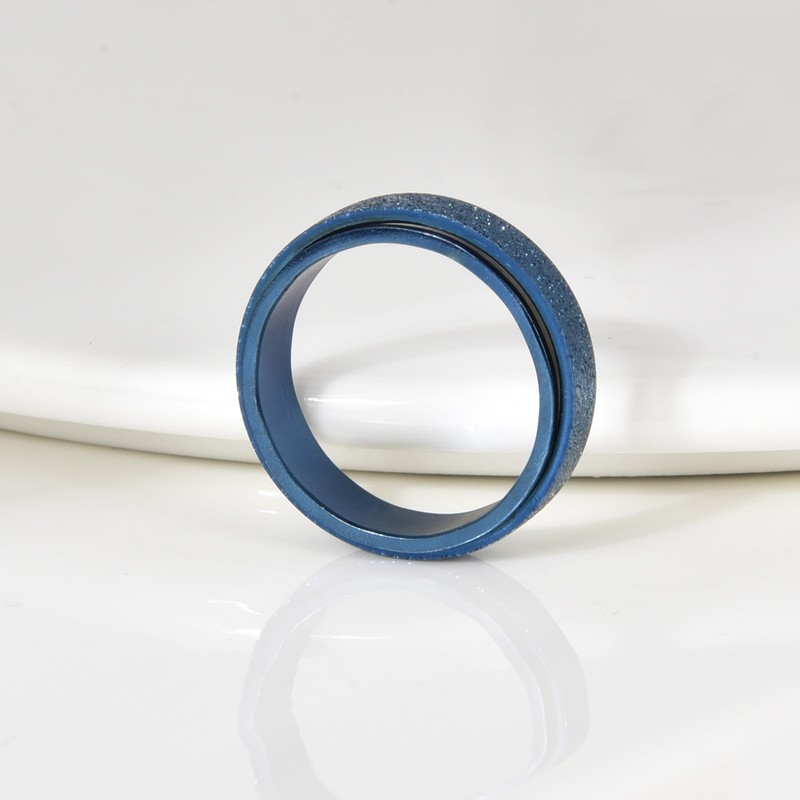 Candyfancy Rotate Anxiety Relief Ring Finger Rings Stress Reliever Spinner