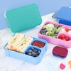 LEIKEEGO Lunch Box Kids,Leak-Proof Bento Lunch Box with Compartments for