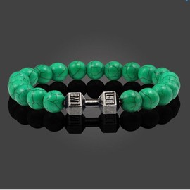 Natural Stone Beads Bracelets - Crystal Type: Natural stone, Size: 6.5mm, Color: Green