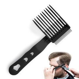 1PCS Black Fade Comb Tool, Fade Tool for Men Haircut Gradient Hair comb Compatible with All Clipper, Blending Combs Barber Accessories for Fades
