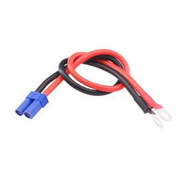 rflaueo 1pc EC5 Female to M8 O Ring Eyelet Terminal Plug Connector EC5 to O Ring Terminal Cable with 12inch 10awg Silicone Wire for RC Lipo Battery(E133-1)