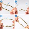 Goowin 24 Pcs Shower Curtain Rings, Oval Snap Shower Rings