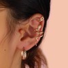 Gold Ear Cuff Earrings Set for Women Non Piercing Ear