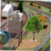 Ciieeo 4pcs Miniature Street Trees for Sand Table Simulation Tree