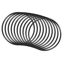 QUARKZMAN Pack of 10 Nitrile Rubber Sealing Ring 145 mm x 135 mm x 5 mm for Tap Plumbers Repair Seal Connection, Black