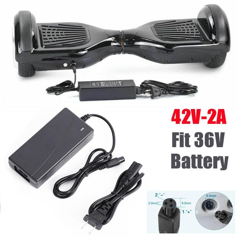 2X Fast Charger Power Adapter 42V 3-Prong for Hoverboard Balance