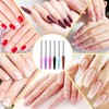 6 Piece Nail Files Natural Nails Set, Double-Sided Nail Files