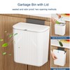 Wall Mounted Trash Bin Space Saving Hanging Garbage Can for