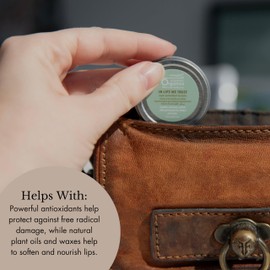 emerginC Scientific Organics In Lips We Trust Super Antioxidant Lip Balm Tube - Shea Butter + Coconut Oil Lip Repair Treatment for Dry, Chapped Lips - Restorative Lip Balm (0.5 oz, 15 ml)