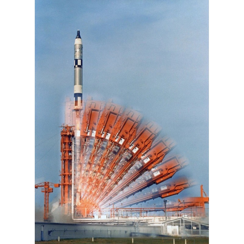 Gemini 10 Launch PHOTO Astronaut John Young, Michael Collins, Time