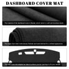 PeakPurit Black Dashboard Dash Board Cover Mat Carpet for Buick