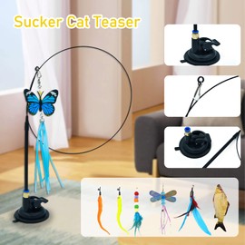 TAVADA Cat Toy Set with Cat Tunnel, 38 Pieces Cat Accessories, Feather Toy for Cats, Plush Toy, Toy Mice Cats Toy Variety Pack for Kitty Cats