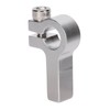 3Pcs Tube Clamp Hub Aluminum Shaft Clamping M4 Thread Mounting