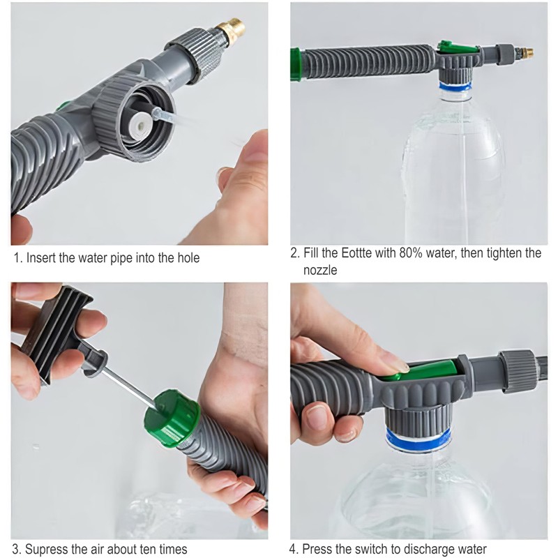 Plant Mister Sprayer Adjustable Nozzle Universal Drink Bottle Sprinkler Watering