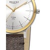 Regent Damen Titan-Armbanduhr Braun/Bicolor BA-695