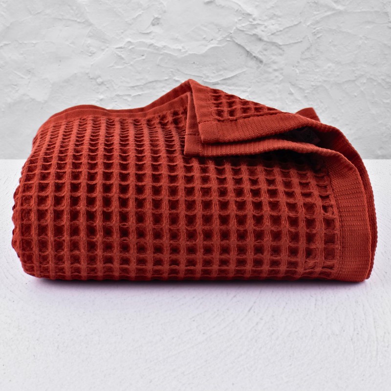 PÜSKÜL Premium Waffle Bath Towels Set of 2 - Organic