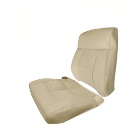 Lskioer Front Driver Side Bottom & Top Lean Back Perforated Leather Seat Cover Tan Fits for Lincoln Navigator 2007-2014, Car Seat Protector Replacement Cover