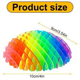 Thyonta 3D Printed Stretch Net Stress Relief Toy Portable Sensory Worm Stretch Net Suitable for Stressed People Children Gift Giving（Transparent）