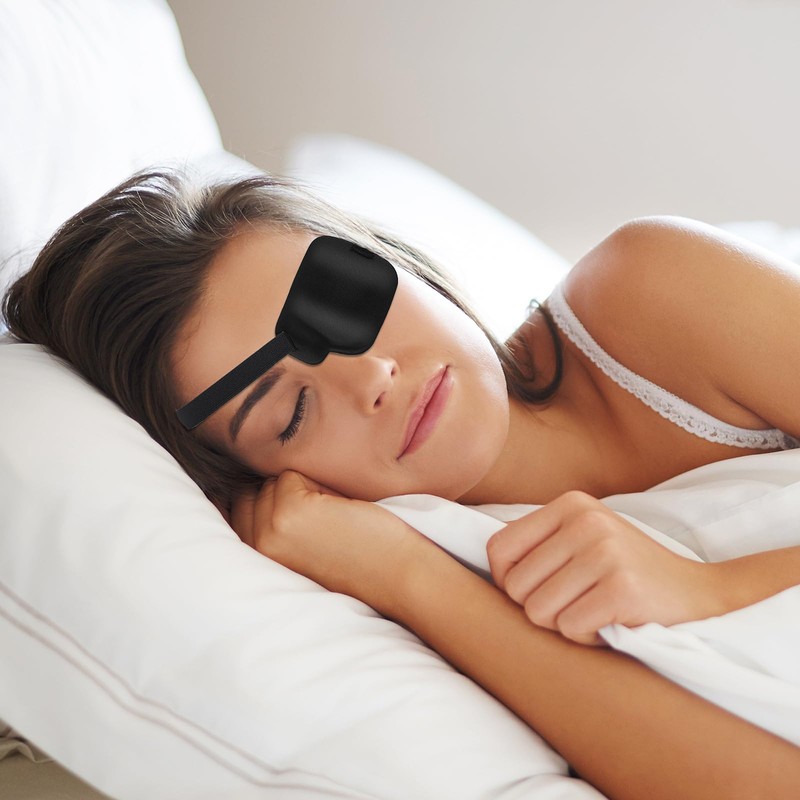 2Pcs Left Eye Patches for Adults,3D Adjustable Eyepatchs for Left